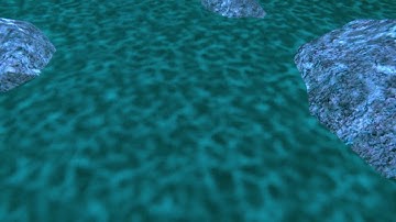 Diver - Underwater Caustics - Gimp Filter - Blender Simple  Cycles Animation