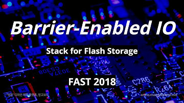 [최신 스토리지 관련 연구 동향] Barrier-Enabled IO Stack for Flash Storage (FAST