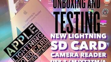 Apple Lightning to SD Card Camera Reader USB 3.0 iPad Pro Review - New 2015 Model!