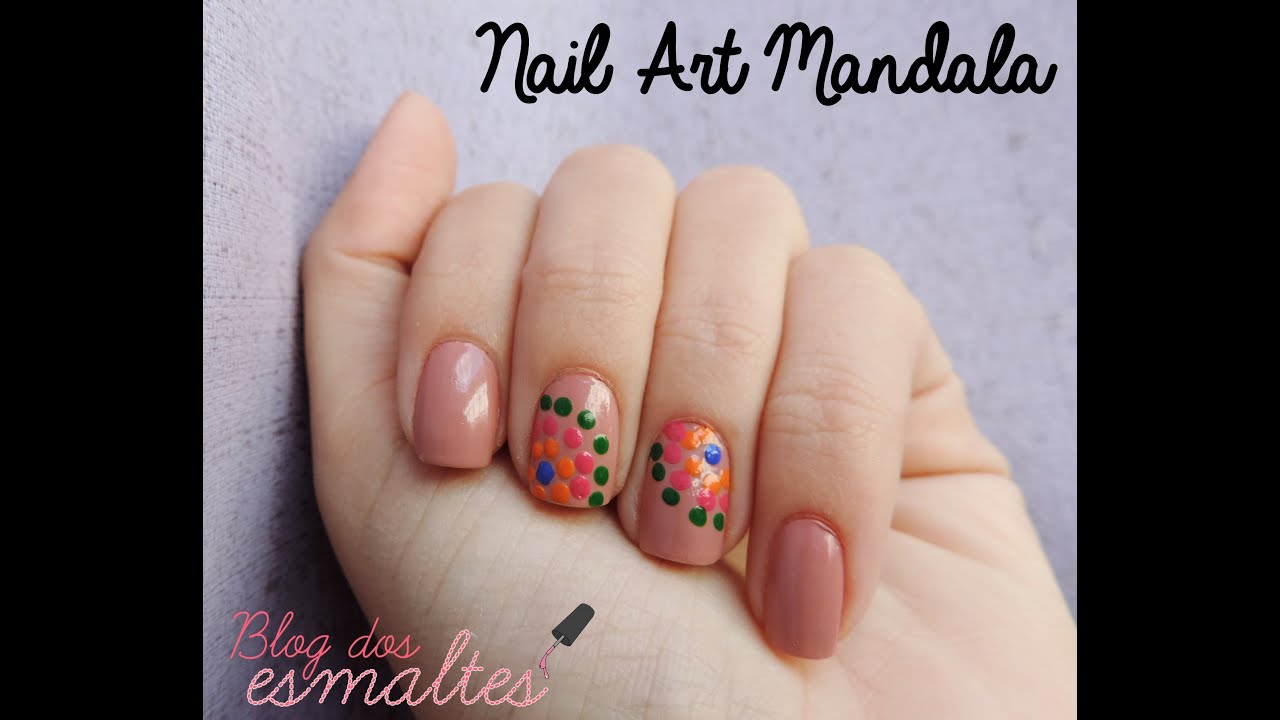 Nail Art Mandala Ongles Courts Simple - wide 9