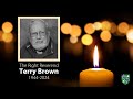 A funeral service  the right reverend dr terry brown
