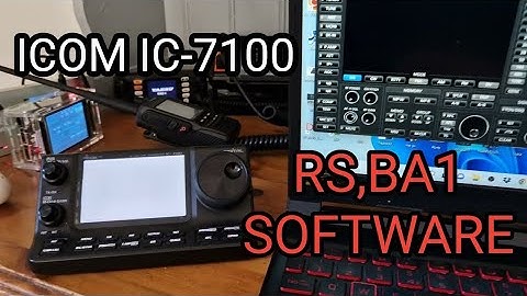 ICOM IC-7100 Wireless RS,BA1v2 Remote Software  Using Laptop and Desktop PC Server
