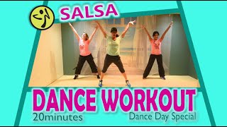 Dance Workout - 20 minutes | Salsa | Zumba© Choreography by Silvie Fitness