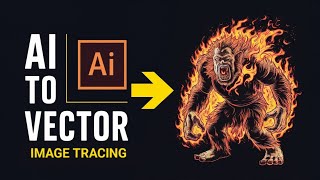 Illustrator Image Tracing One-Click Vector Bangla Tutorial | Easy Method Vector Tracing