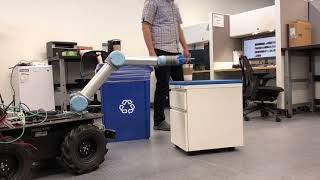 Teaching a robotic arm to do a task.