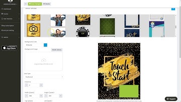 Mobibooth Cloud™ - How to create a positioned grid multi-experience start screen