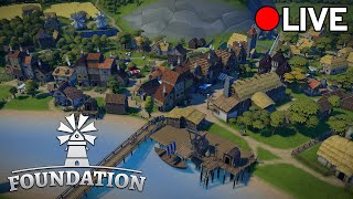 Starting a New Detailed Modded Foundation Village - LIVE!
