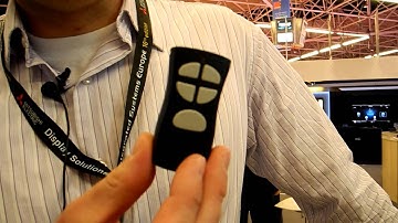 Card Access demos handy water-resistant 4-button controller at ISE 2013 -- great for the shower