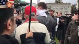 TRUMP SUPPORTER PEPPER SPRAYED BY ANTIFA