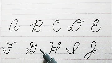 New American cursive writing, Capital letters (A to Z), Cursive handwriting EASY ( looped cursive )