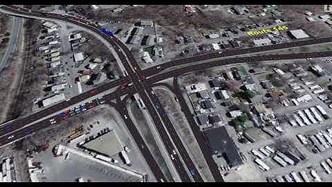 VISSIM video simulation - East Boston, MA