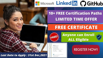 Microsoft, LinkedIn & GitHub Free Courses| Linkedin 10 Free Learning Paths| Learn In Demand Skills