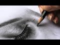 How to draw realistic skin on face with graphite pencils  wrinkles pores freckles