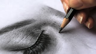 How to Draw Realistic Skin on Face with Graphite Pencils  Wrinkles, Pores, Freckles