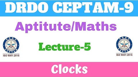 #5 Clock | Short Tricks | Drdo Tier-1 Crash Course| Maths | Aptitude