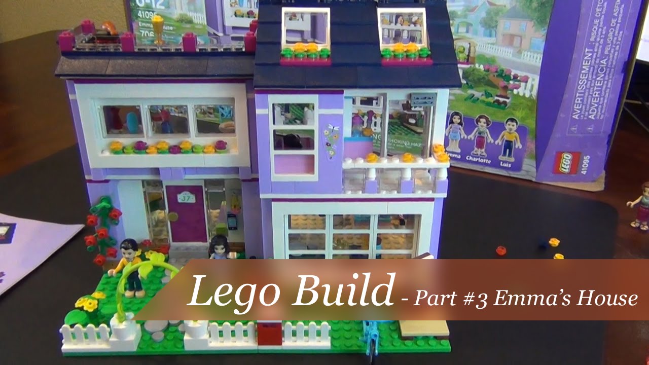 Lego Friends Emma's House Set #41095 - Unboxing and Build 