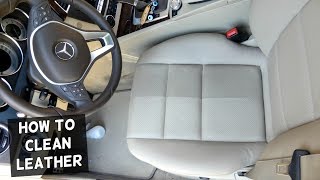 HOW TO CLEAN CAR LEATHER SEATS. AMAZING RESULTS
