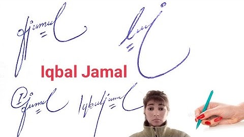 Iqbal Jamal name signature#name  signature with arooj