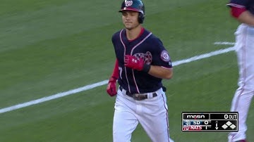 SD@WSH: Turner smacks a leadoff home run to center