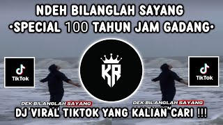 NDEH BILANGLAH SAYANG - SPECIAL 100 TAHUN JAM GADANG | LAGU MINANG | SOUND VIRAL TIKTOK TERBARU 2026
