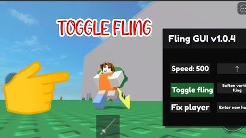 ROBLOX TOGGLE FLING SCRIPT using FLUXUS EXECUTOR played at Fencing game - script link on comments