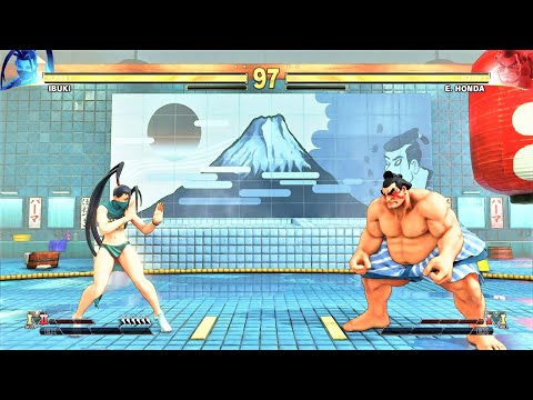 Ibuki vs E. Honda (Hardest AI) - Street Fighter V