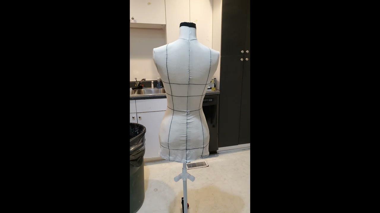 Making a DIY dress form using Bootstrap Fashions Dress Form Cover over