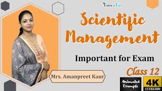 Scientific management Principles of management F.W Taylor (hindi) - Explained with Animated Examples