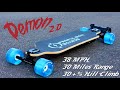 How to Build an Electric Skateboard *THE DEMON 2.0* 38MPH - 30 Miles Range - 7,000W