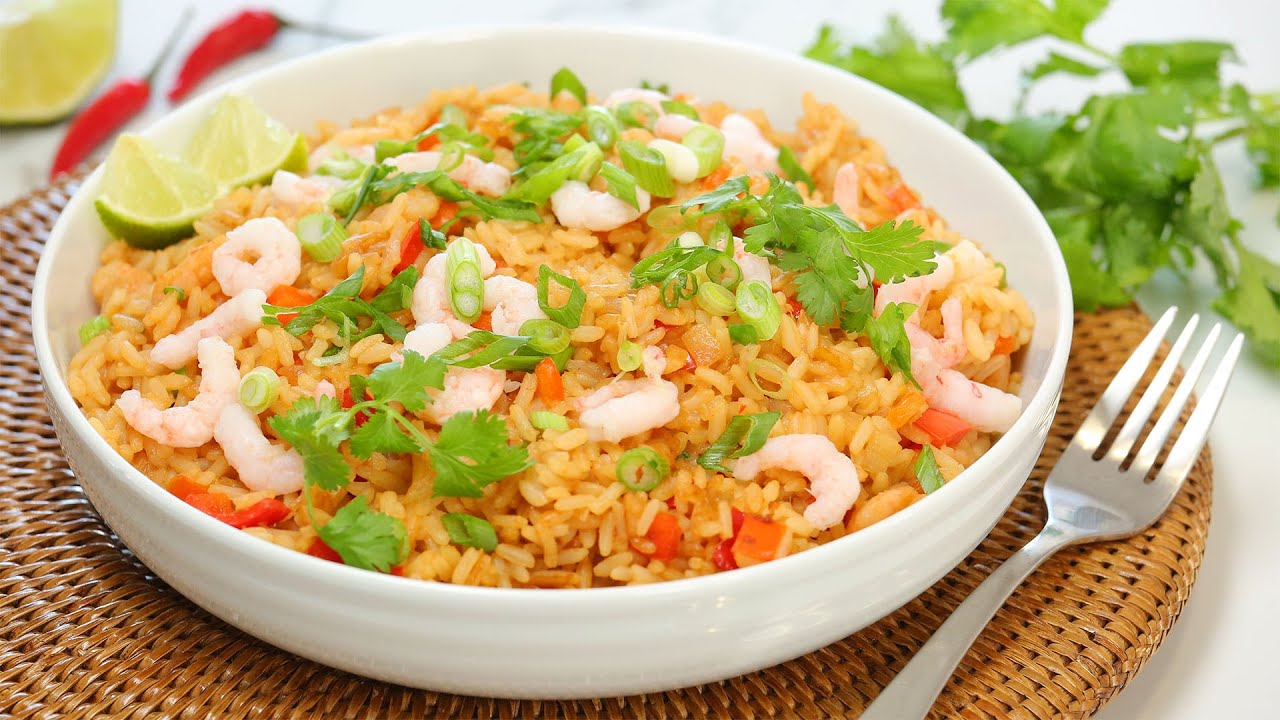 Shrimp Fried Rice | Easy 15 Minute Dinner Recipe | The Domestic Geek