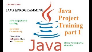 java project training part1 from starting