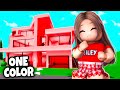 LIVING In A ONE COLOR WORLD For 24 HOURS In Roblox Brookhaven!!