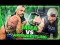 Pro MMA Fighter Trains For Arm Wrestling!