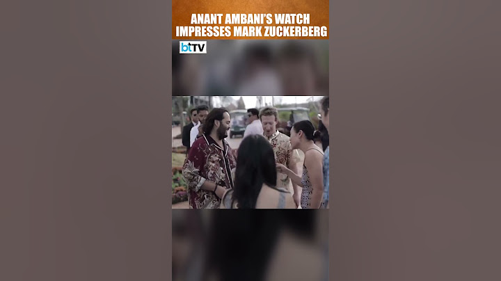 World's Fourth Richest Man Mark Zuckerberg Dazzled By Anant Ambani's Dazzling Watch