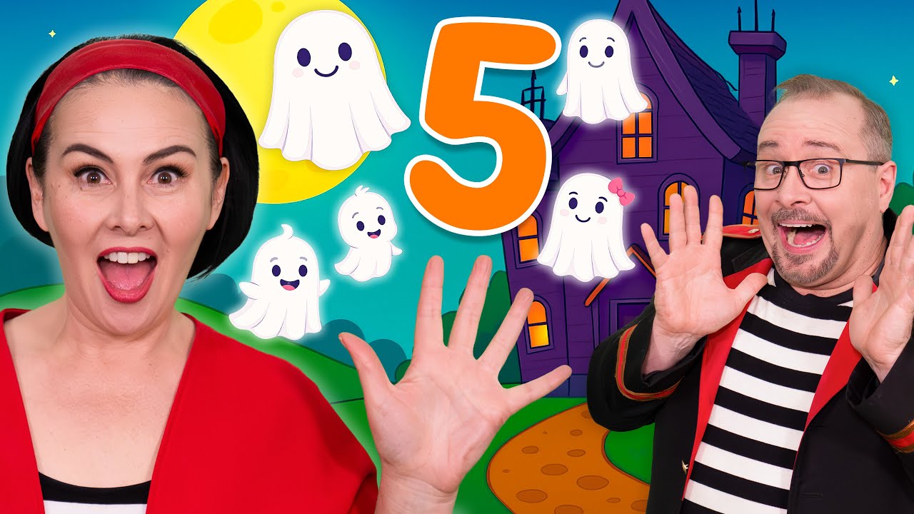 Five Little Ghosts | Halloween Song for Kids | Lah-Lah Nursery Rhymes & Kids Songs