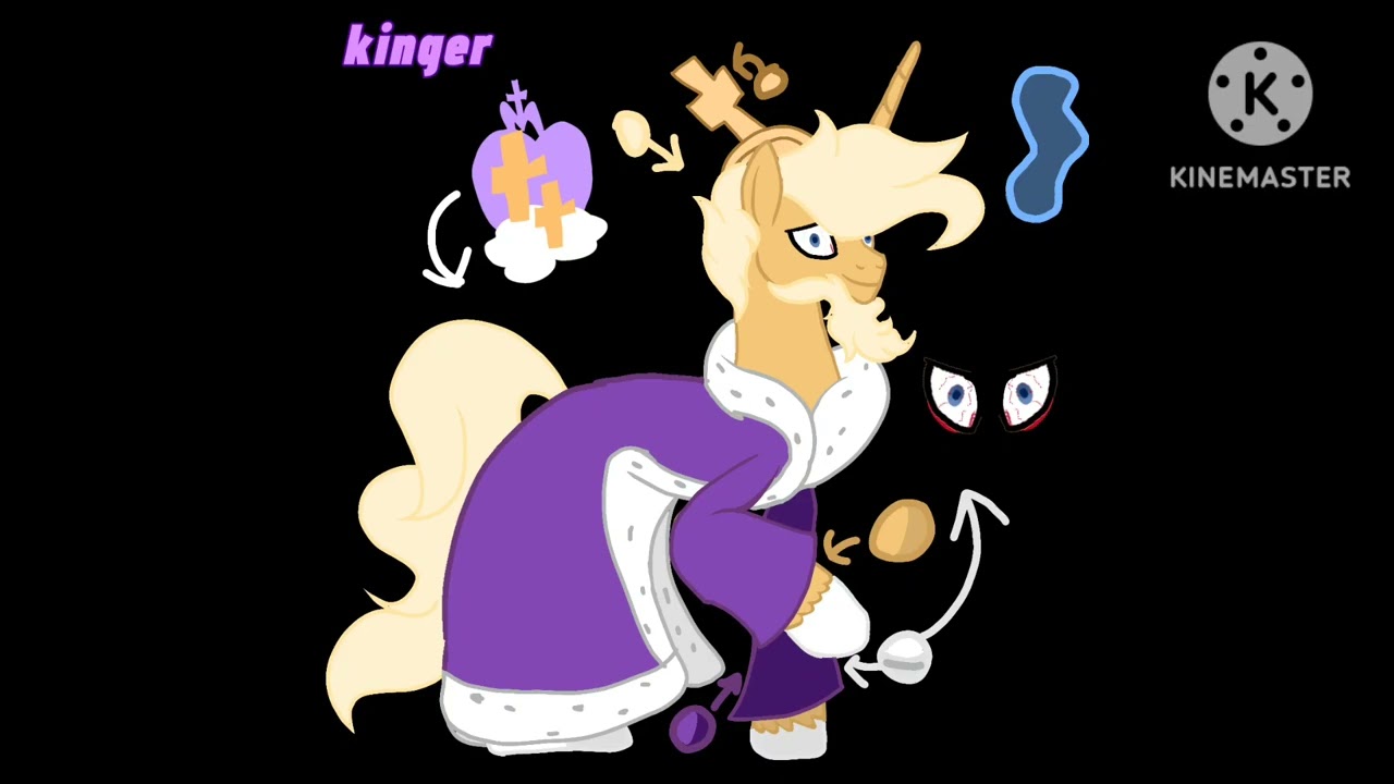Kinger as a pony ( sorry I didn't do speed paint)