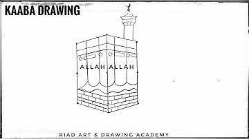 KAABA🕋DRAWING TUTORIAL | HOW TO DRAW AN KAABA WITH 3×3 DOTS | VERY EASY | STEP BY STEP.