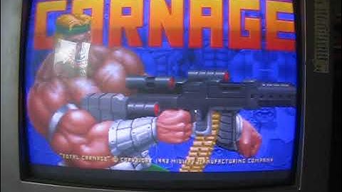 MIDWAY TOTAL CARNAGE Y UNIT PCB REPAIR TESTING