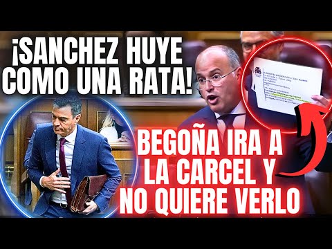 👉 SÁNCHEZ HUYE como una RATA 💥¡CUANDO LE SACAN EL DOCUMENTO JUDICIAL CON BEGOÑA GÓMEZ IMPUTADA!💥