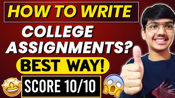 How to write College assignments? I Score 10/10 like this🔥 I #delhiuniversity