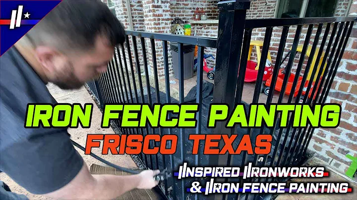Iron Fence Painting Frisco Texas | #ironfence #friscotexas #painting