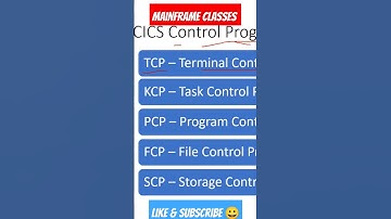 CICS introduction | Mainframe CICS Basics |CICS Intro | #mainframeclasses #cics #short #shortsvideo