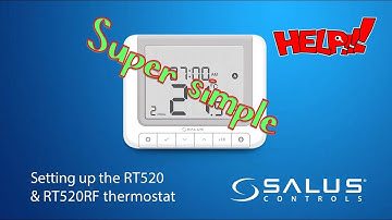 How to program a salus RT520 RF programable room thermostat the easy way.