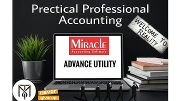 Advance utility full data merger data delete in miracles accounting software