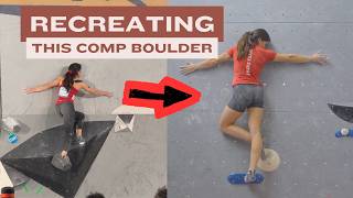 I failed this boulder in competition... Trying again in training @sofya_yokoyama