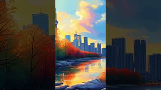 Artistic Impression of Toronto (Digital Art Format) #digitalart #relax #music screenshot 5
