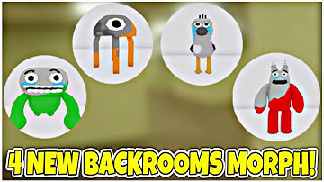 UPDATE 155 😢 How to get ALL 4 NEW BACKROOMS MORPHS! (GARTEN OF BANBAN LOST EMOTIONS) - Roblox