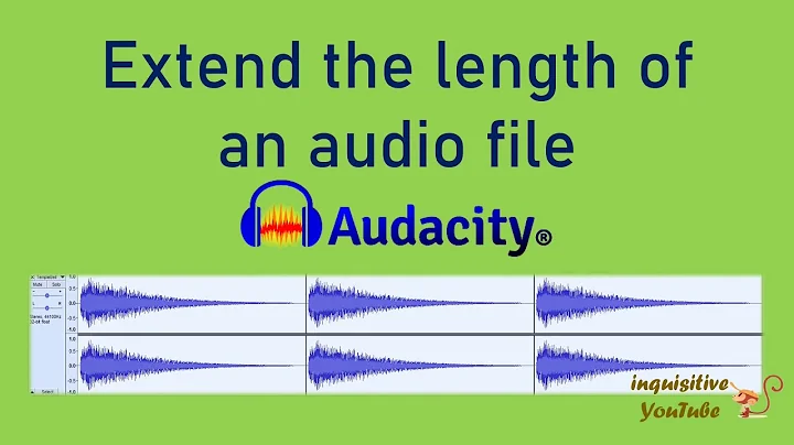 Extend the length of an audio file using Audacity