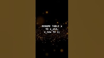 How to Safely Swap Tables in a DBMS?