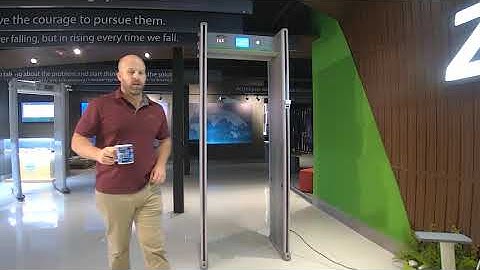 Full Demo of WMD318+ - Walk Through Metal Detector with Body Temperature Detection